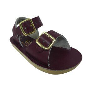 Salt Water Kids Surfer Red Leather Open Toe Baby Sandals Toddler 4
